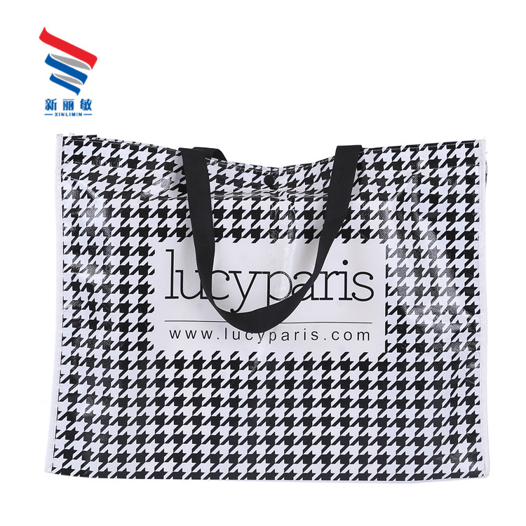 Custom size laminated pp nonwoven promotion gift shopping bags