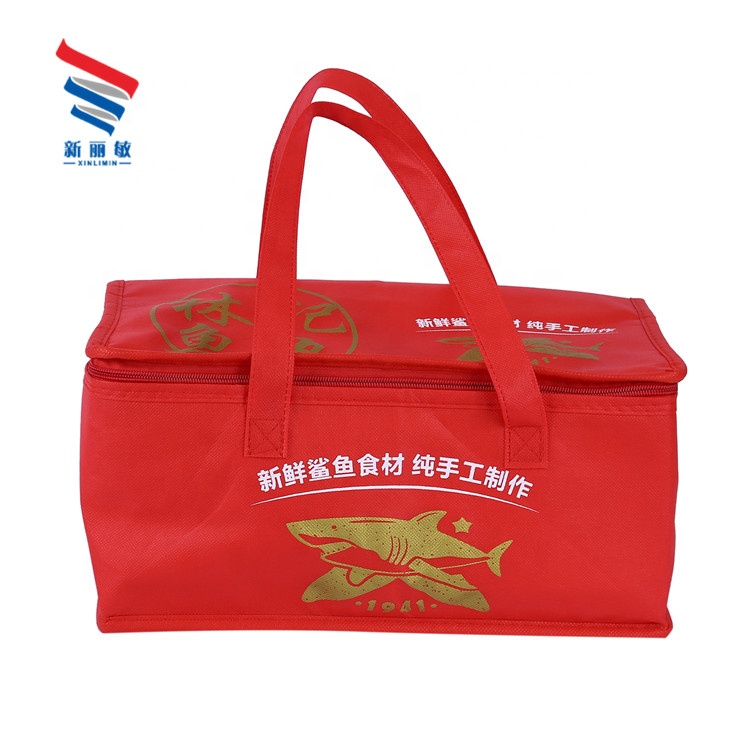 Custom promotional insulated soft portable cake lunch cooler bag with tote