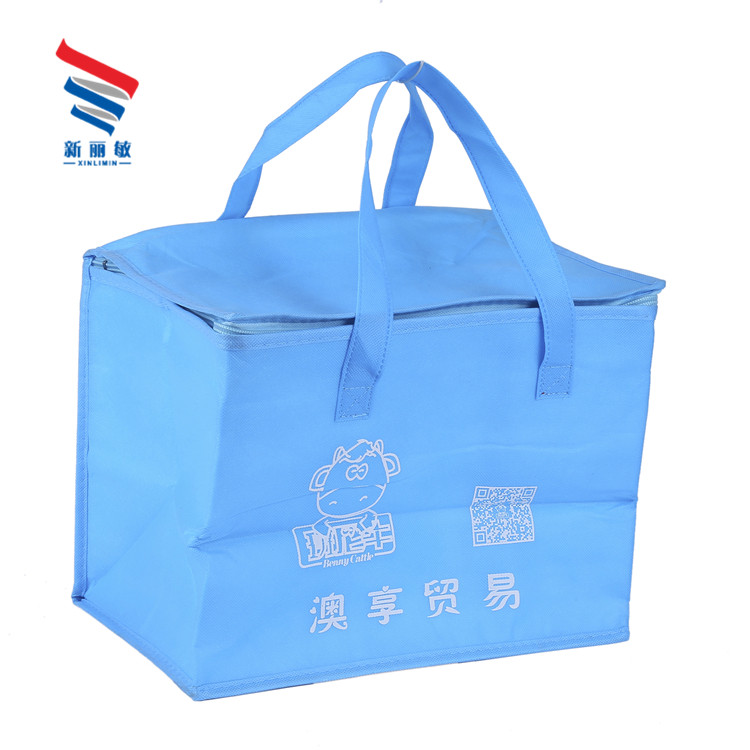 Promotional supermarket shopping extra large insulated cool carry tote nonwoven cooler bag