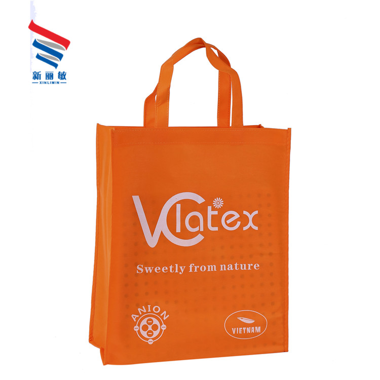 Customized wholesale handles lamination pp non woven tote shopping carry bag