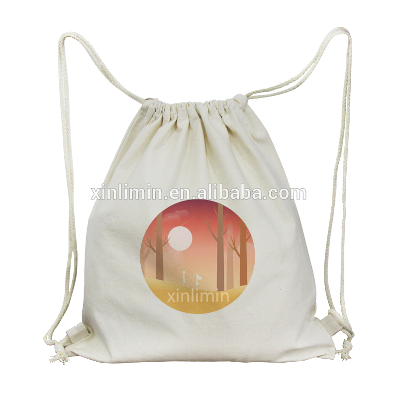 High Quality Promotional drawstring cotton bags eco-friendly cotton bag shopping bag