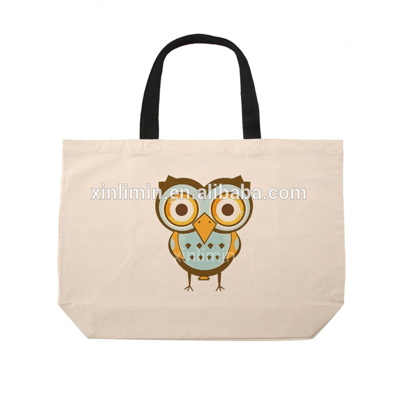 Eco Friendly Cotton Shopping Canvas Tote Bag with Custom Printed Logo