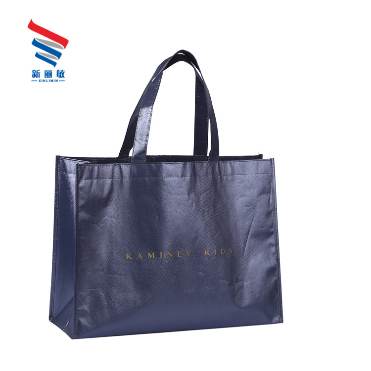 Promotion handles laminated pp non-woven tote shopping bag